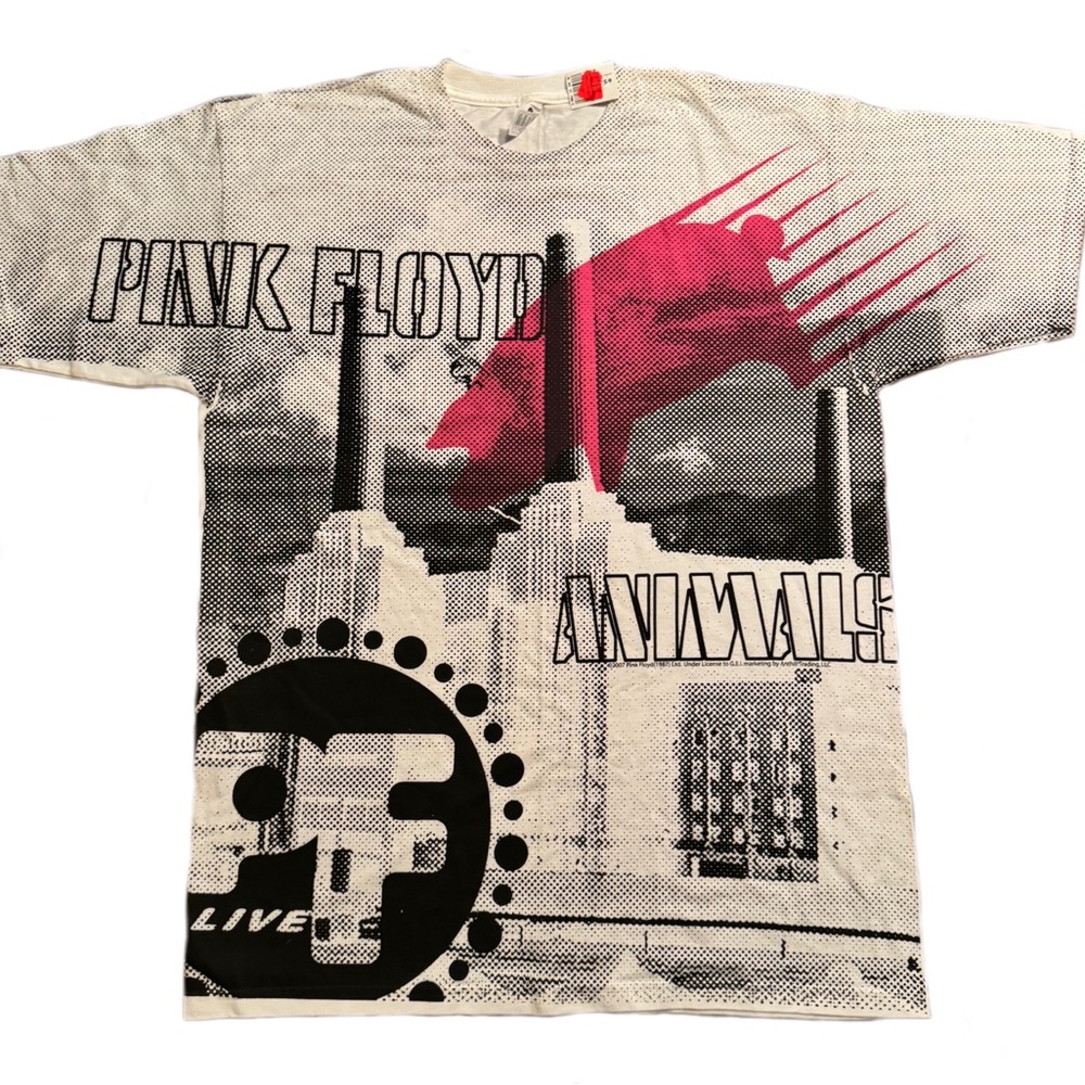 Retro pop art comic book style Pink Floyd graphic T-shirt